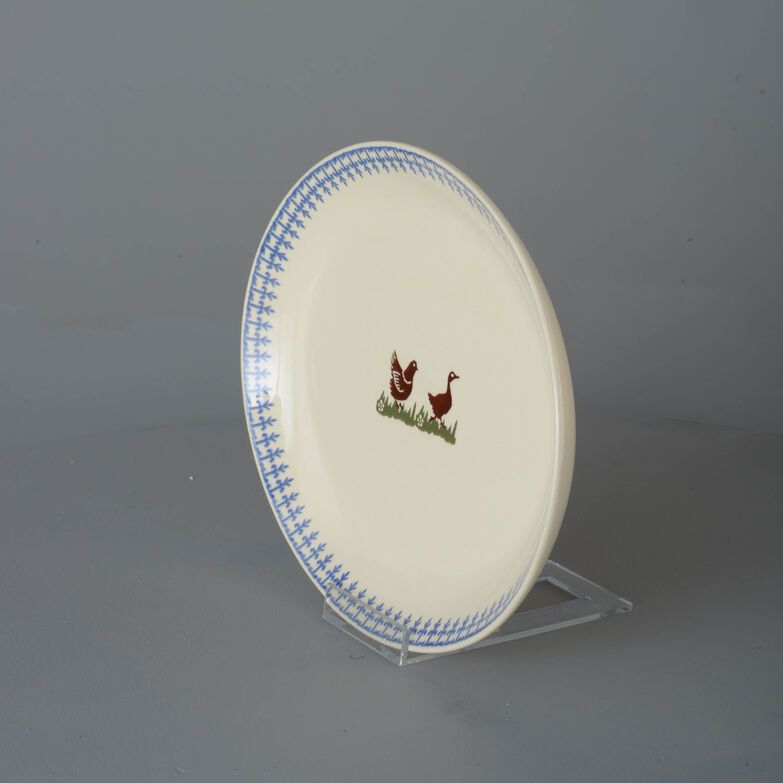 Oval Plate Large Farm Animal