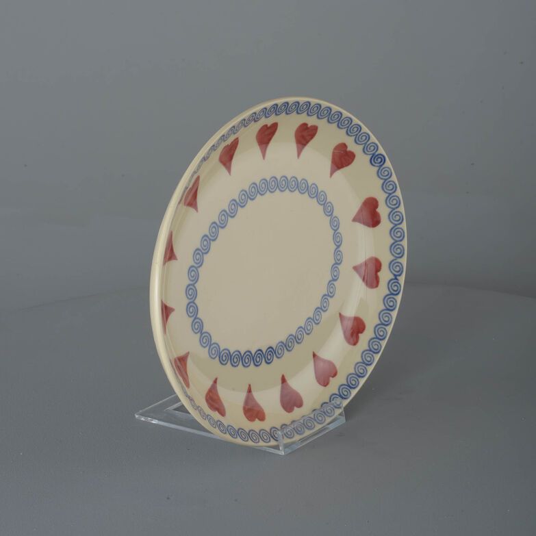 Oval Plate Large Heart