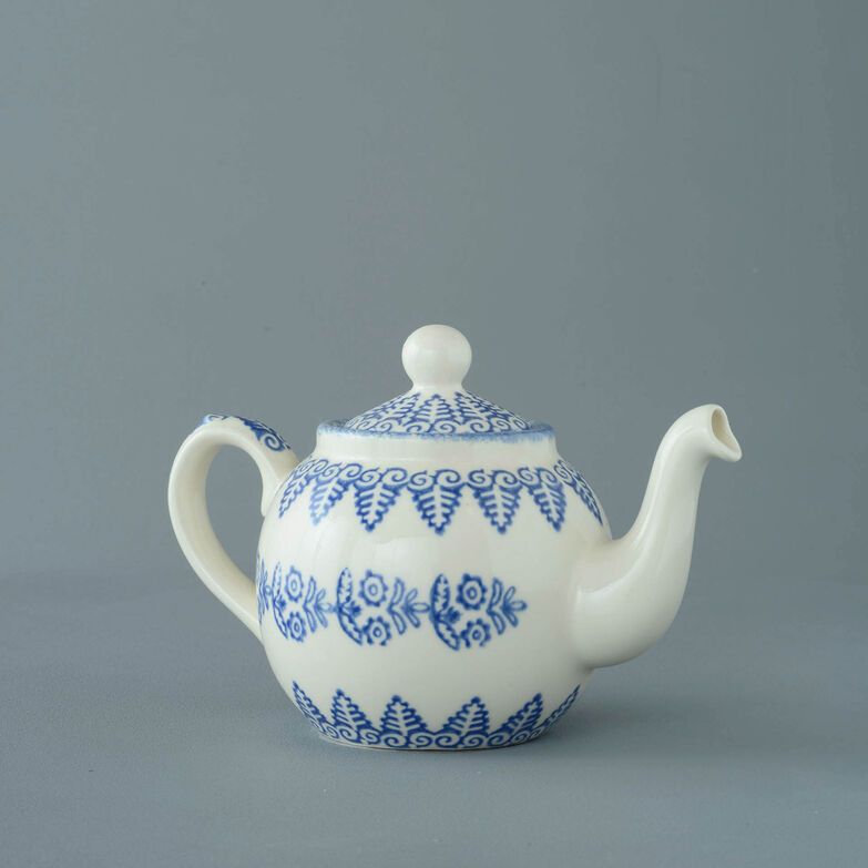 Teapot 2 Cup Lacey Blue