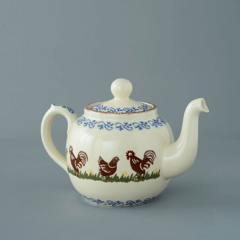 Teapot 4 Cup Cock & Hen