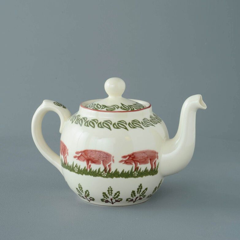 Teapot 4 Cup Pink Pig