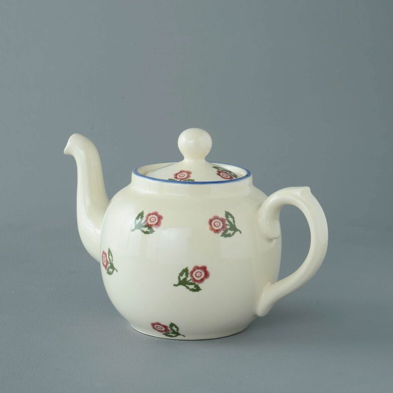 Teapot 4 Cup Scattered Rose