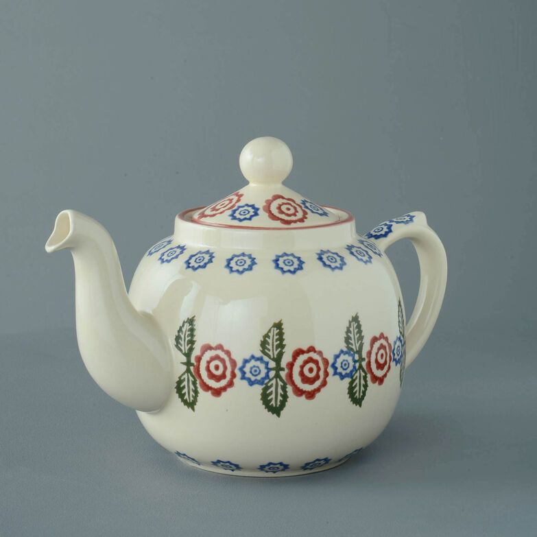 Teapot 10 Cup Victorian Floral