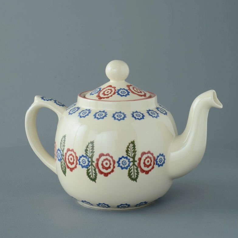 Teapot 10 Cup Victorian Floral