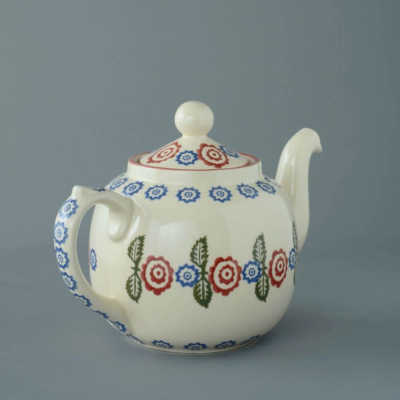 Teapot 10 Cup Victorian Floral