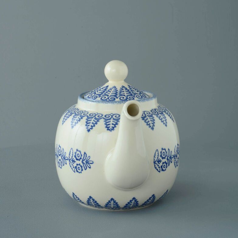 Teapot 10 Cup Lacey Blue