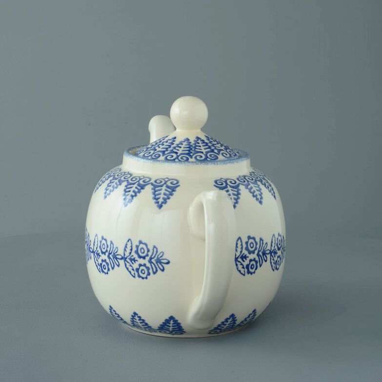 Teapot 10 Cup Lacey Blue