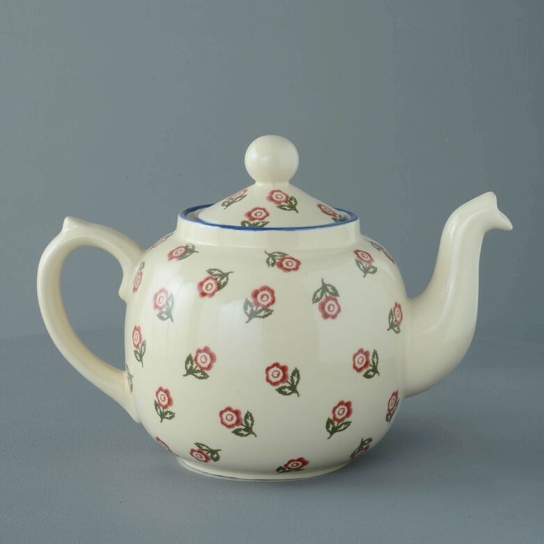 Teapot 10 Cup Scattered Rose