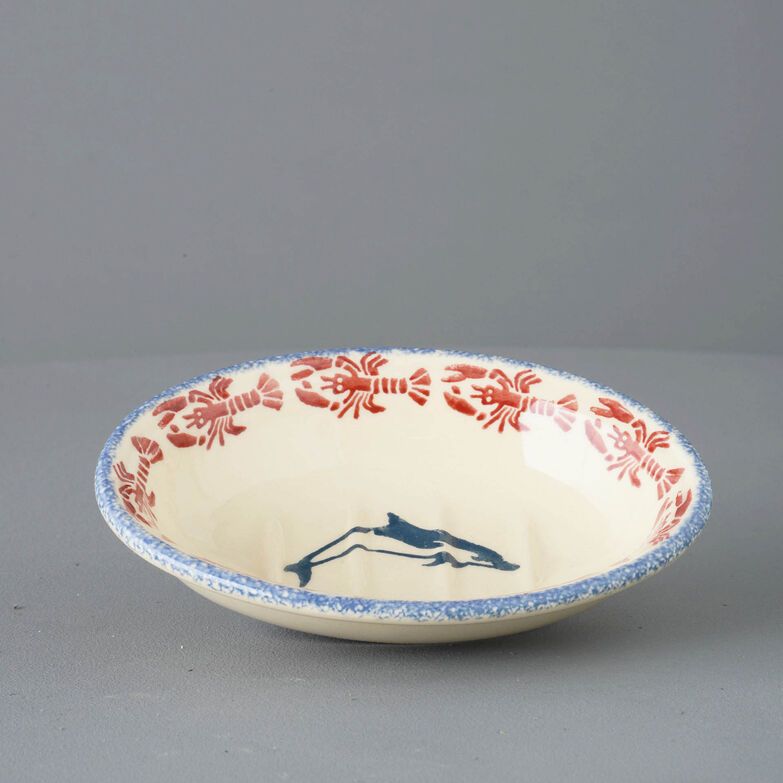 Soap dish oval Small Dolphin Leaping 