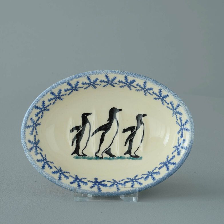 Soap dish oval Small Penguin