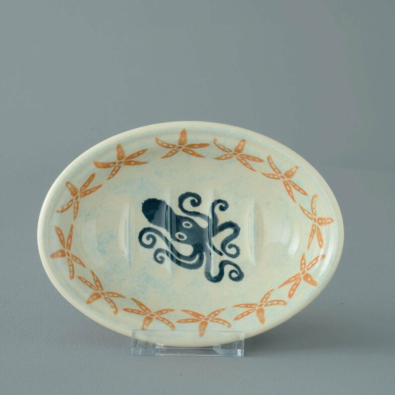 Soap dish oval Small Squid and starfish 