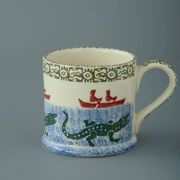 Mug Large Alligator and Boat 