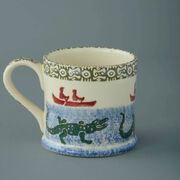 Mug Large Alligator and Boat 