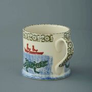 Mug Large Alligator and Boat 