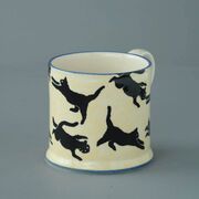 Mug Large Cats Leaping 