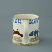 Mug Large Dog Scottie Chasing