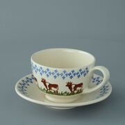 Cup & Saucer Breakfast Size Cow