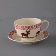 Cup & Saucer Breakfast Size Reindeer