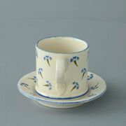 Mug & Saucer Small Cornflower