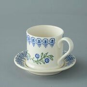 Mug & Saucer Small Floral Garland