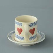 Mug & Saucer Small Heart