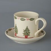 Snack Saucer & Mug Large Christmas Tree