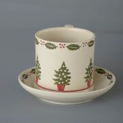 Snack Saucer & Mug Large Christmas Tree