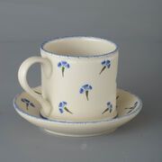 Snack Saucer & Mug Large Cornflower