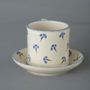 Snack Saucer & Mug Large Cornflower