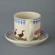 Snack Saucer & Mug Large Farm Animal