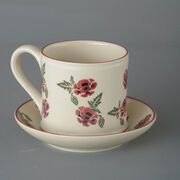 Snack Saucer & Mug Large Poppy