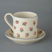 Snack Saucer & Mug Large Scattered Rose