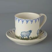 Snack Saucer & Mug Large Sheep 