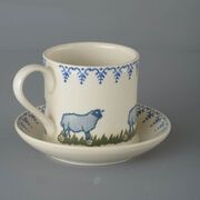 Snack Saucer & Mug Large Sheep 