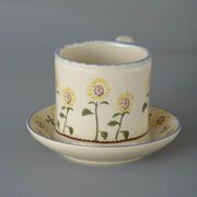 Snack Saucer & Mug Large Sunflower 