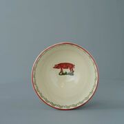 Bowl Soup Size Pink Pig