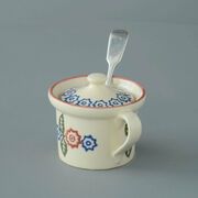 Mustard Pot Small Victorian Floral