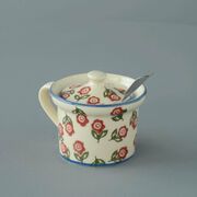 Mustard Pot Small Scattered Rose