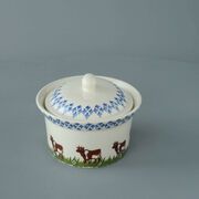 Butter dish oval Medium Cow