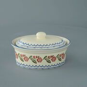 Butter dish oval Medium Creeping Briar