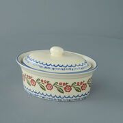 Butter dish oval Medium Creeping Briar