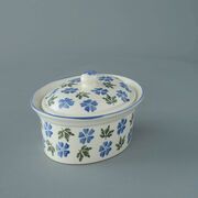 Butter dish oval Medium Geranium