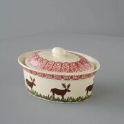 Butter dish oval Medium Reindeer