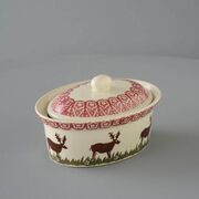 Butter dish oval Medium Reindeer