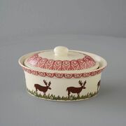 Butter dish oval Medium Reindeer