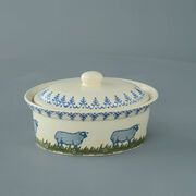 Butter dish oval Medium Sheep