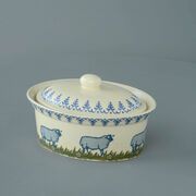 Butter dish oval Medium Sheep