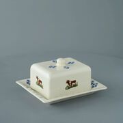 Cheese Dish Rectangular Medium Cow