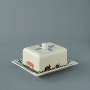 Cheese Dish Rectangular Medium Farm Animal