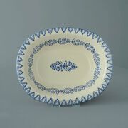 Pie Dish Large Lacey Blue